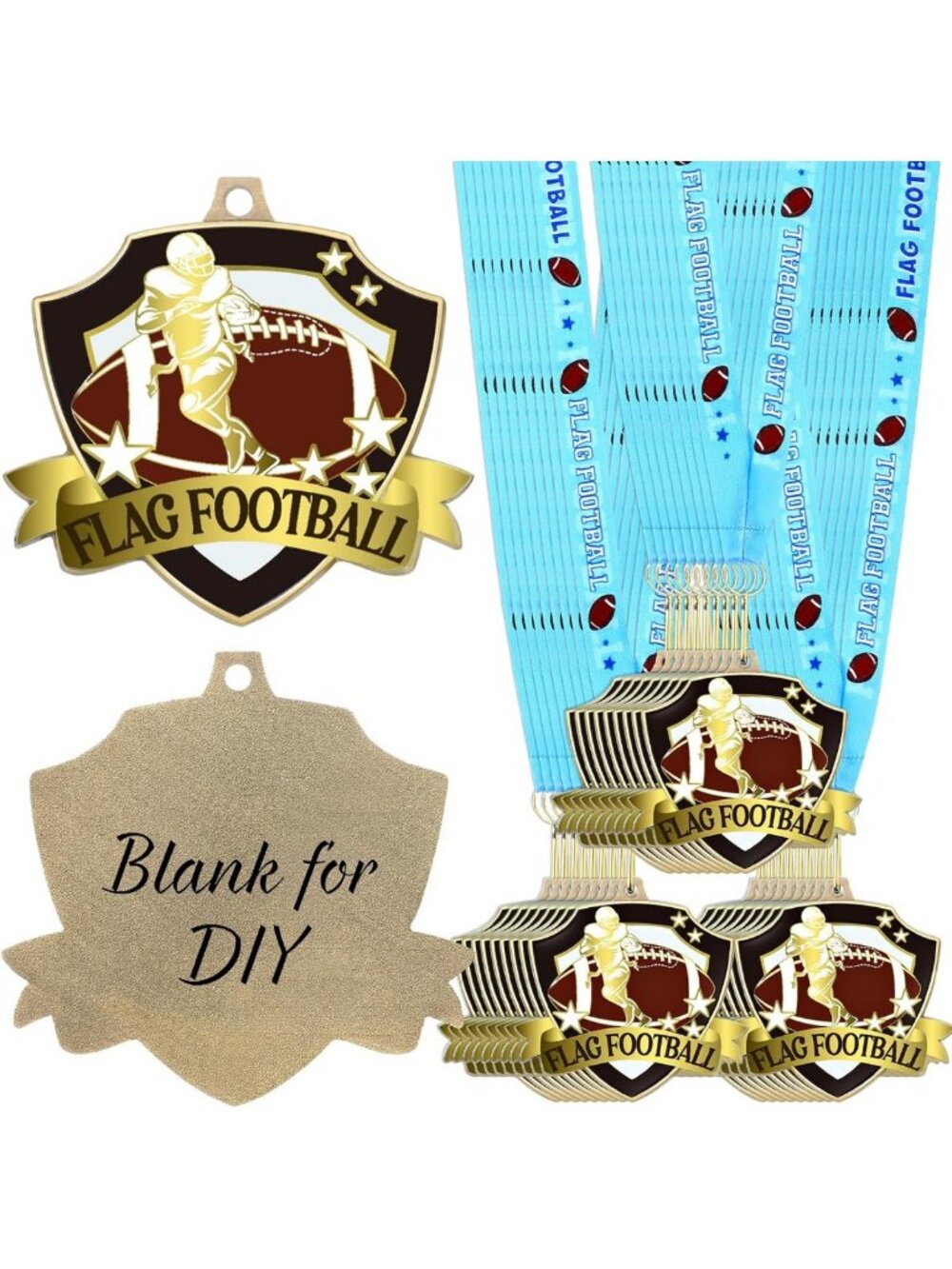 Bulk Award Medals - 12/24/36/100 Pcs 2.56" Sports, Achievement, Party Favors
